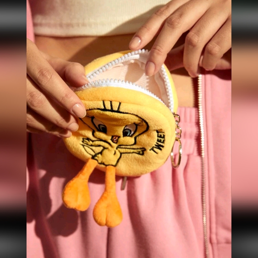 Tweety Bird Coin Purse With Keyring - Picture 6 of 6
